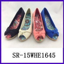 ladies summer new color wedge shoe elegant wedge heel shoes wedge shoes